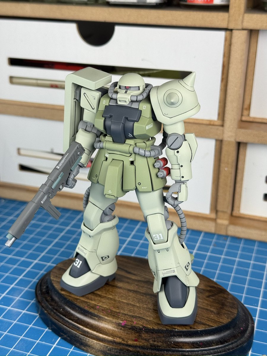 DerekM_J's tweet image. Inspired by @kenichiro16w I also did an F2 Zaku #Zaku #Gunpla