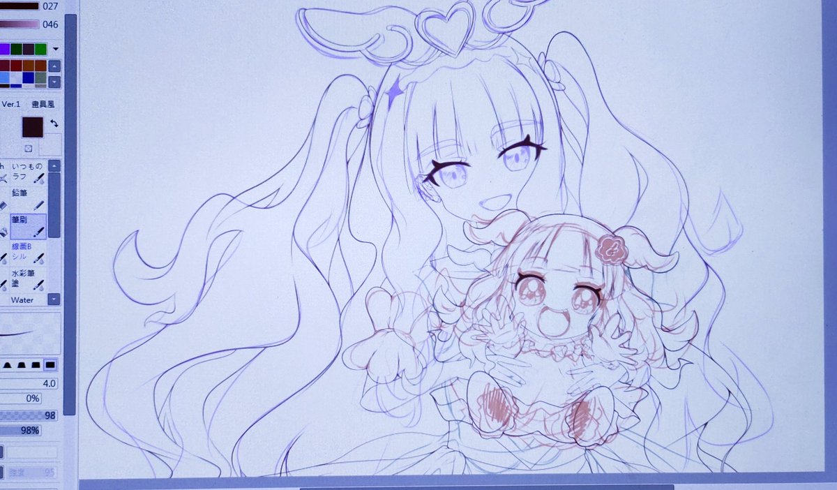 AzusaKoo0106's tweet photo. 明明草圖的時候看起來很完美,結果到線稿的時候還是要到處改😂😂😂
明天上色~~~
#ひろがるスカイプリキュア #キュアマジェスティ #エルちゃん #Precure #CureMajesty #Ellee #プリキュア好きと繋がりたい #Azumillust https://t.co/9IrRrx9Gb4
