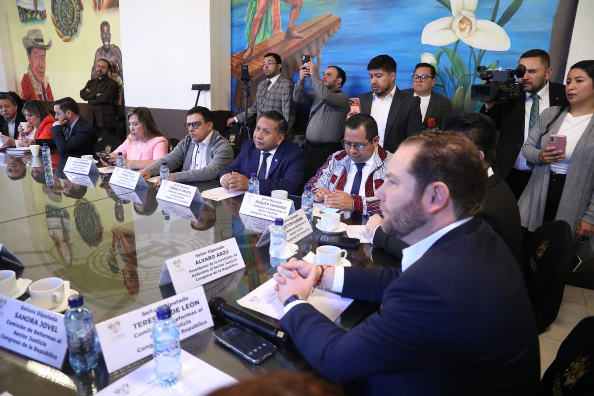 La Comisión de Reformas al Sector Justicia, presidida por el diputado Alvaro Arzú <a href="/AlvaroArzuE/">Alvaro Arzú 🇬🇹</a>, eligió a los congresistas Cornelio García <a href="/CornelioGarcia_/">Cornelio Gonzalo García</a> y Sandra Jovel <a href="/Sandra_JovelP/">Sandra Jovel</a>, como vicepresidente y secretaria, respectivamente para el período 2026-2027. El calendario de