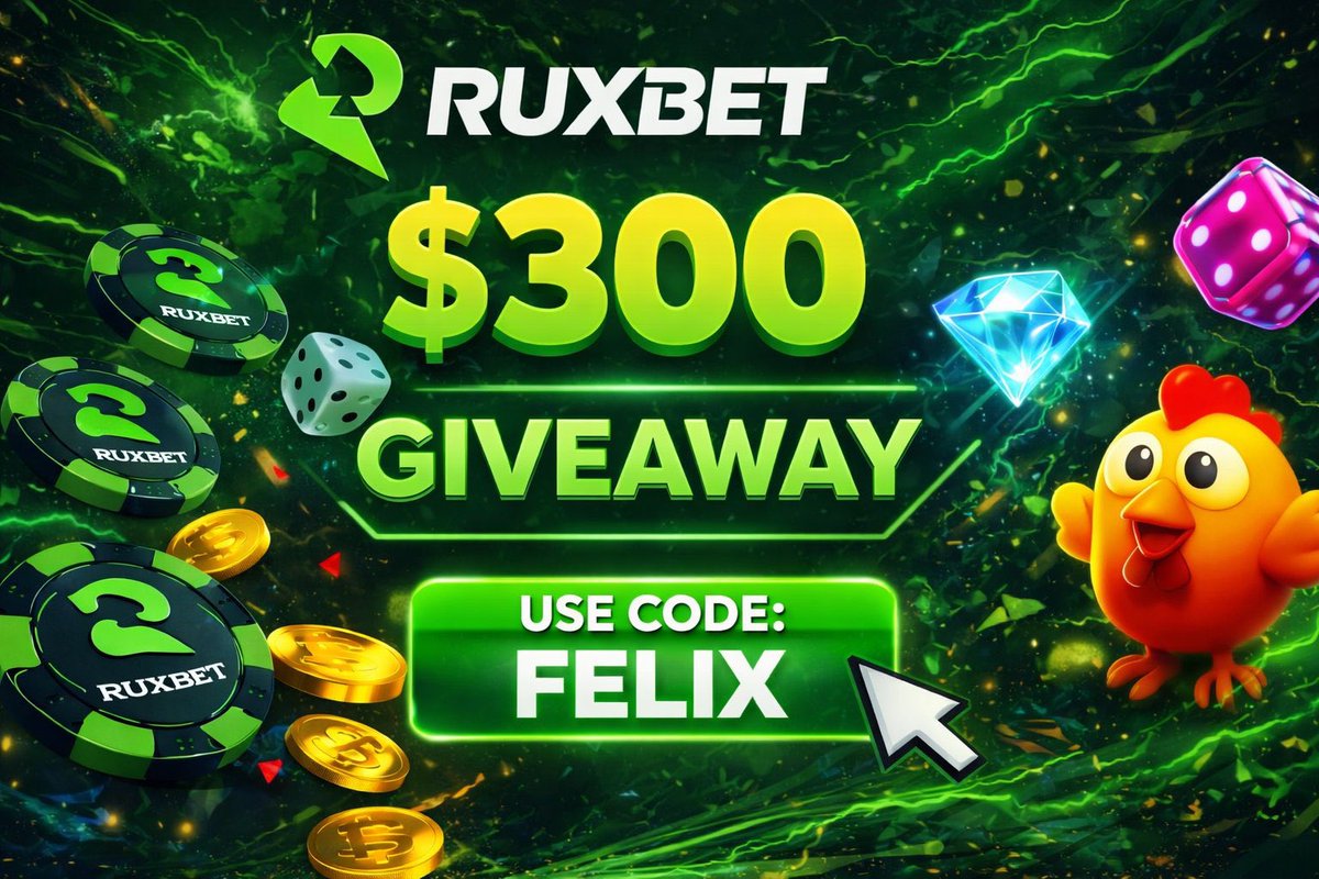 🎁💸 NEW CASINO, NEW PARTNER, BIG GIVEAWAY 

300$ TO WIN (12x25$) 

💎RT + Like + Follow me + <a href="/rux_bet/">RuxBet</a> 
💎Tag 2 friends 
💎Sign up with my link : ruxbet.com/?r=felix

Winners rolled in 48 hours.