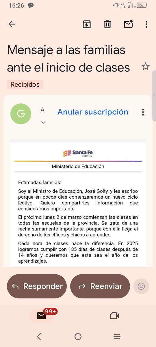 frcasasola's tweet photo. Las familias no dieron su correo para recibir propaganda de Pullaro y Goity contra los docentes de Santa Fe. Lo dieron para acceder a la libreta digital de sus hijos e hijas. Es un uso político de datos oficiales inaceptable. Después te hablan de adoctrinamiento https://t.co/F22LsQVXNw