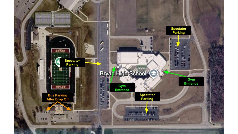 LocoAthletics's tweet photo. Boys BBK-3/5/26 
District Semi at Bryan HS  
Doors open at 5pm 
6pm - Stryker vs Montpelier 
7:30pm - Pettisville vs Edon 
This will NOT be a split session 
Tickets $10 Adults  $5 Students  
Cash at the gate or online at https://t.co/pxg71gGZts
Parking is $5 per car - cash only https://t.co/wySyCKRzfQ