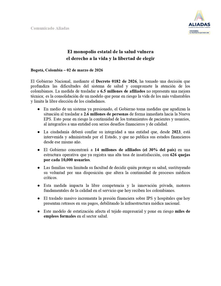 Alianza ALIADAS tweet media