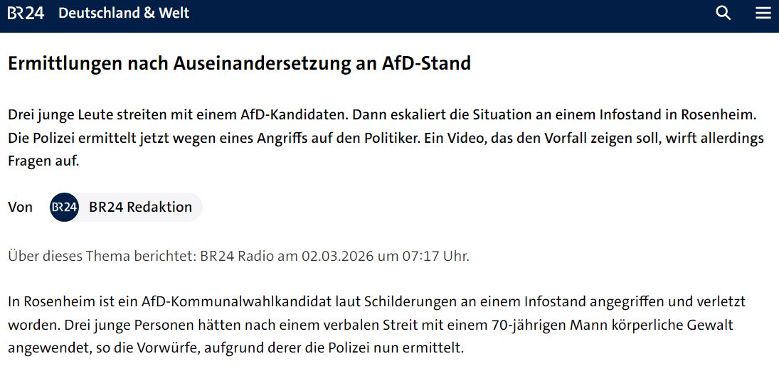 RobKPunkt_4887's tweet photo. Ermittlungen nach Auseinandersetzung an AfD-Stand. Bürgernähe leben: Andreas #Winhart #NoAfD Abgeordneter im Bayerischen #Landtag (weißer Pulli). Der "Neger" brachte ihn schon ins straucheln, #ANTIFA-Banner Tauziehen zwing ihn jetzt augenscheinlich in die Knie.
🎥simmerl19 https://t.co/K7eCtrXY2S