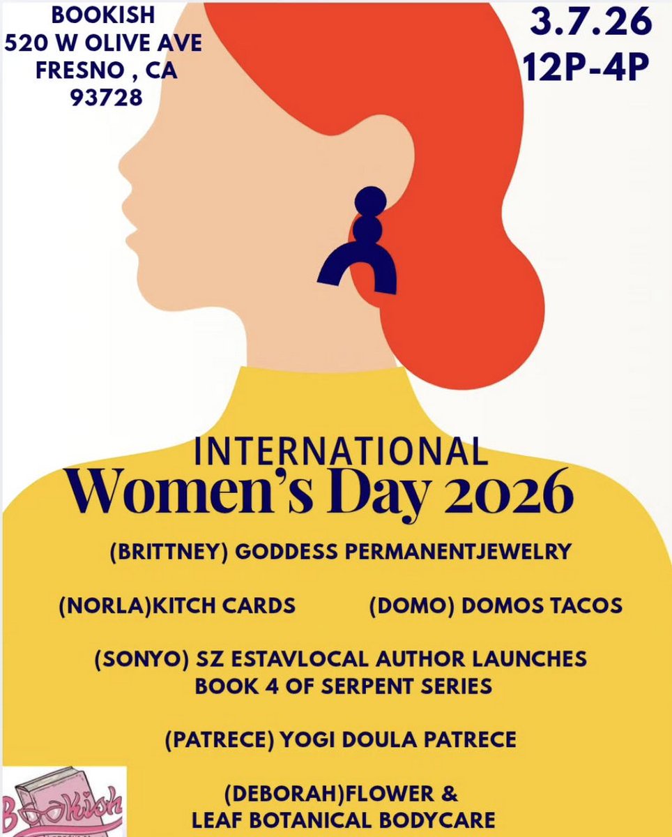 szestavillo's tweet photo. The Serpent’s Order is officially out now.

In honor of International Women’s Day, I’ll be signing copies at Bookish in Fresno from 12–4 PM.

If you can’t make it, you can still support by grabbing a copy if you’re into assassin crime thrillers with strong female leads.

As a BIPOC author, representing international women in this genre matters to me. I hope we continue to see more diverse voices rise.

https://t.co/Ohx9cjpyFV

#InternationalWomensDay #WritingCommunity #booktwt #thrillerbooks