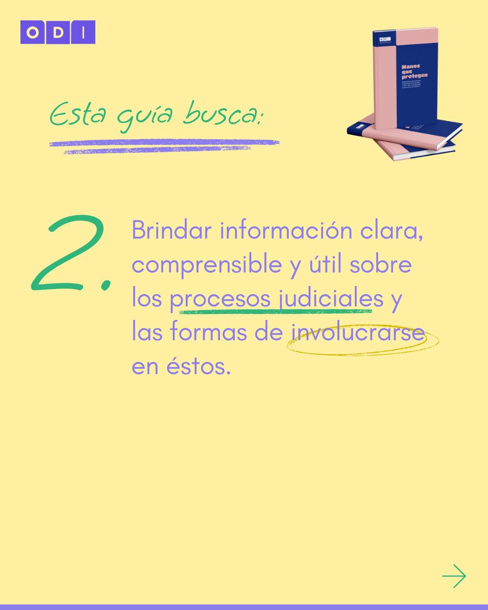ODInfancia's tweet photo. 📕La Guía Manos que protegen busca brindar información útil a personas cuidadoras sobre los procesos judiciales que enfrentan niñas y niños víctimas de violencia.

📍 Presentación:
🗓️ 12 de marzo de 2026
🕔 5 pm
🧑🏽‍💻 Sigue la transmisión en nuestras redes.

#GuíaManosQueProtegen https://t.co/SlOHYS1u6A