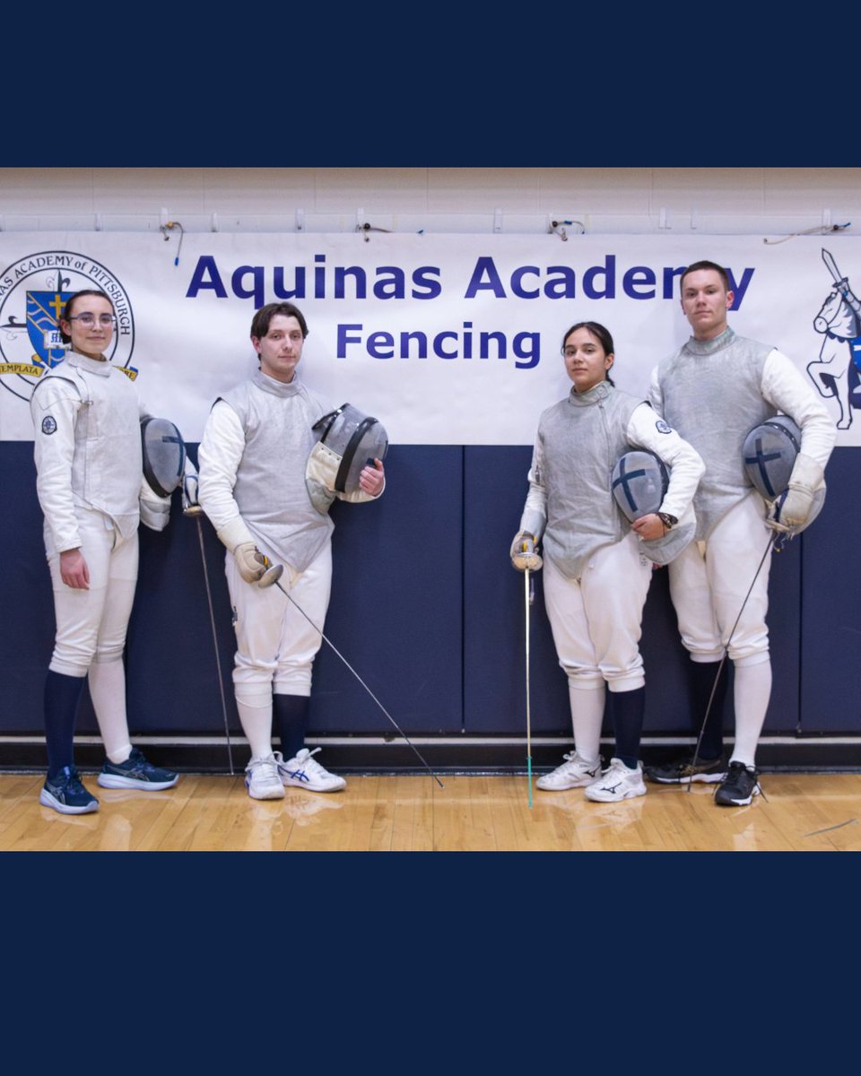 AquinasAcademy_'s tweet photo. Our fencing team celebrated their seniors while hosting a match with several schools in attendance. Congratulations to our senior fencers for outstanding careers in their time at Aquinas!
#AquinasAthletes #SeniorNight #AquinasHighSchool #GoCrusaders https://t.co/D6d4qNc996