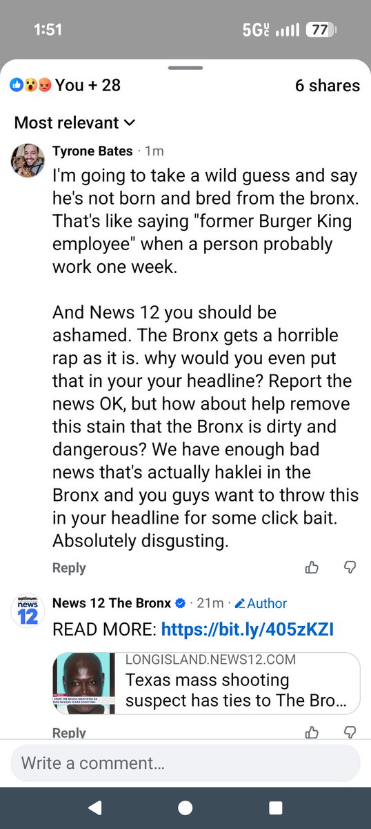 BxTyGuy's tweet photo. @News12BX I just posted this from my Facebook page to yours. I'm deeply appalled. https://t.co/kh5cjcEo7S