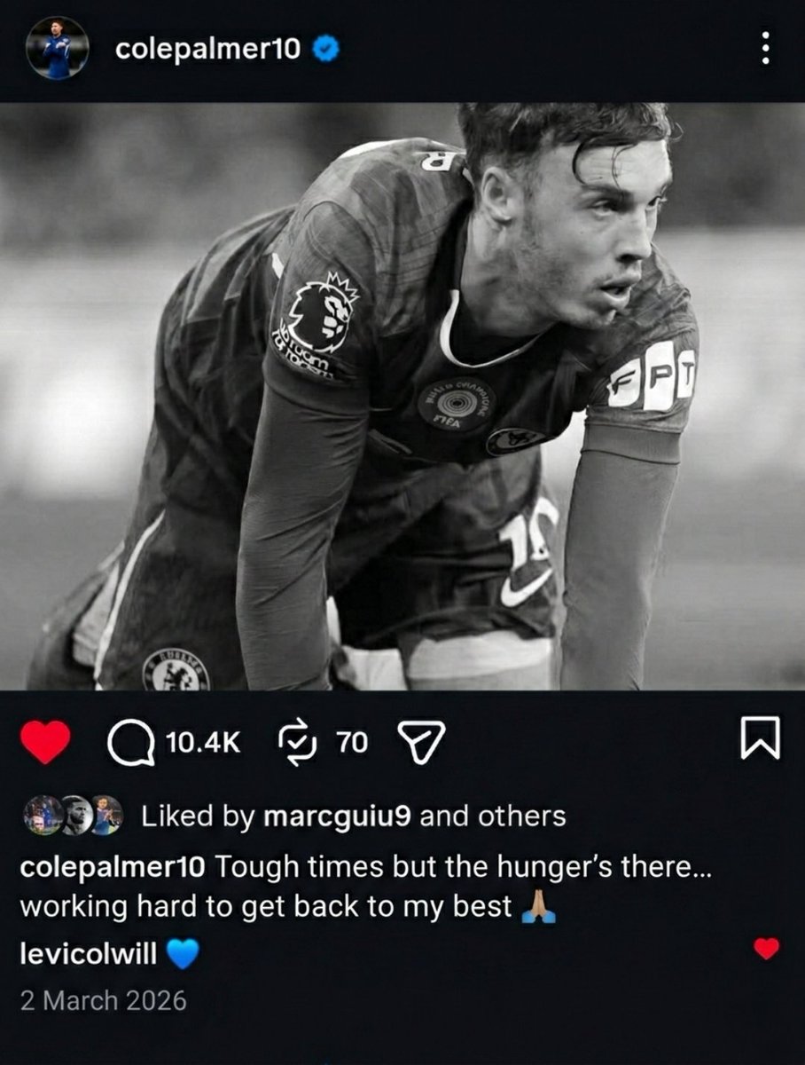 🚨Cole Palmer on IG.