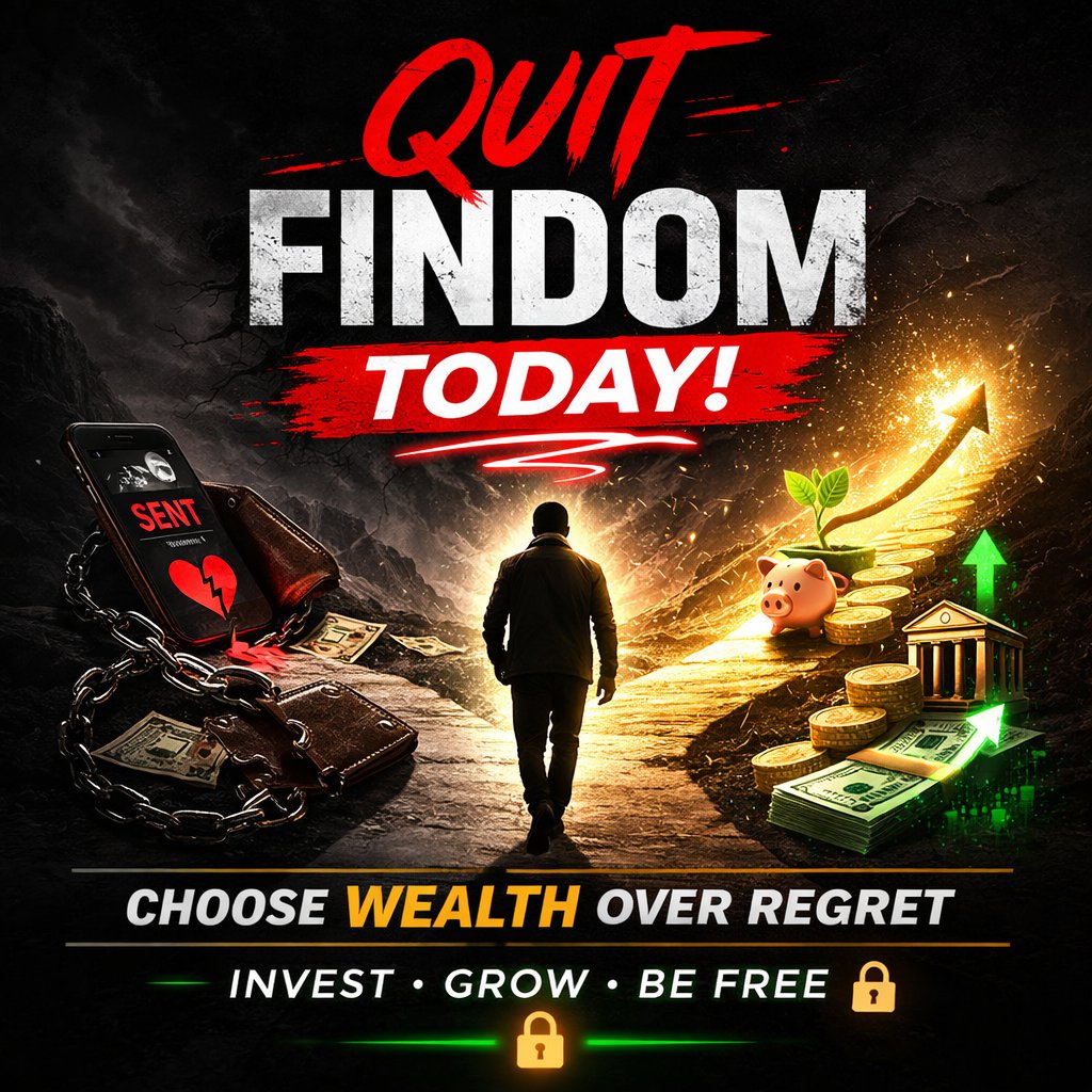 Choose wealth over regret 

QUIT FINDOM TODAY 💯