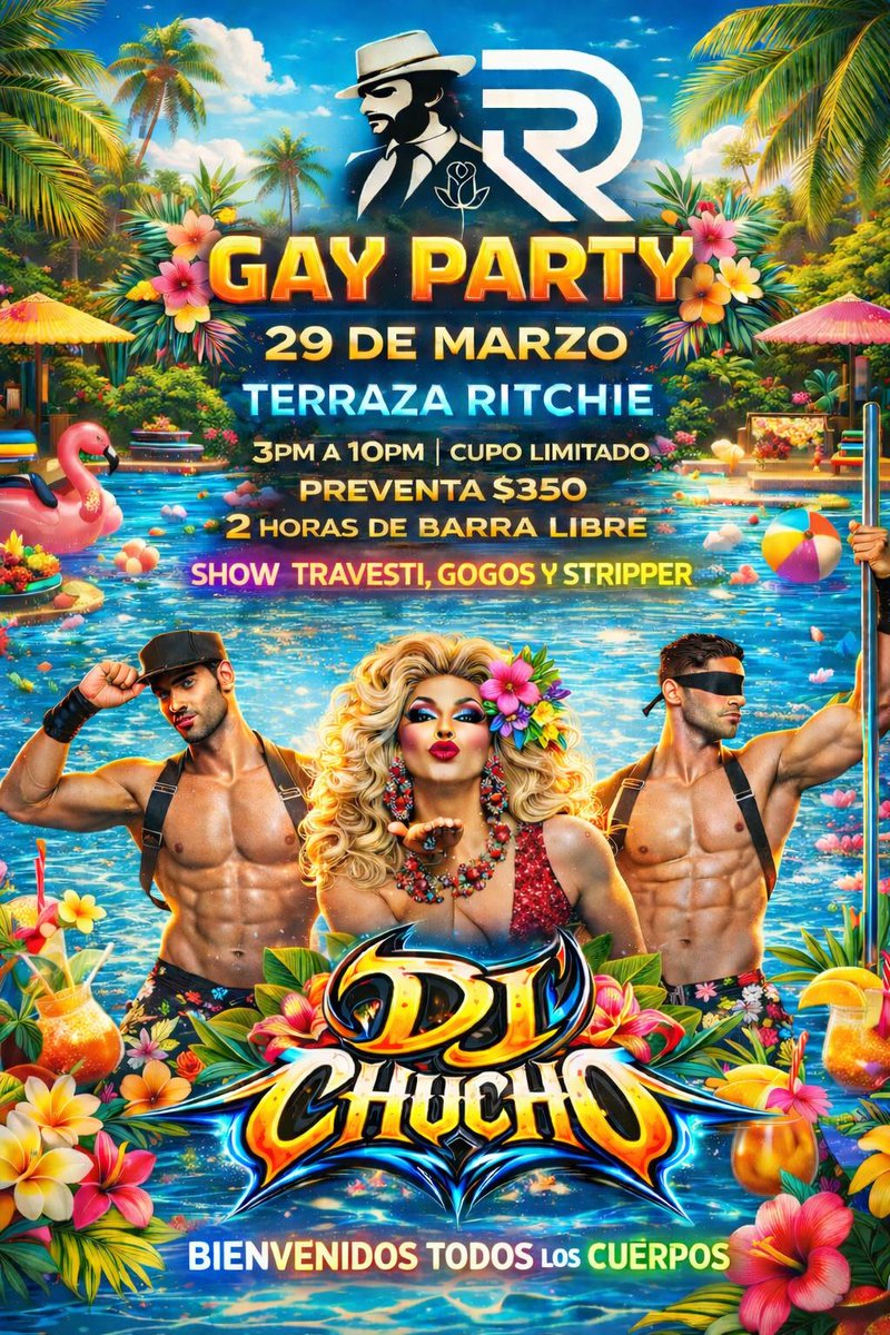 Gay party tweet media
