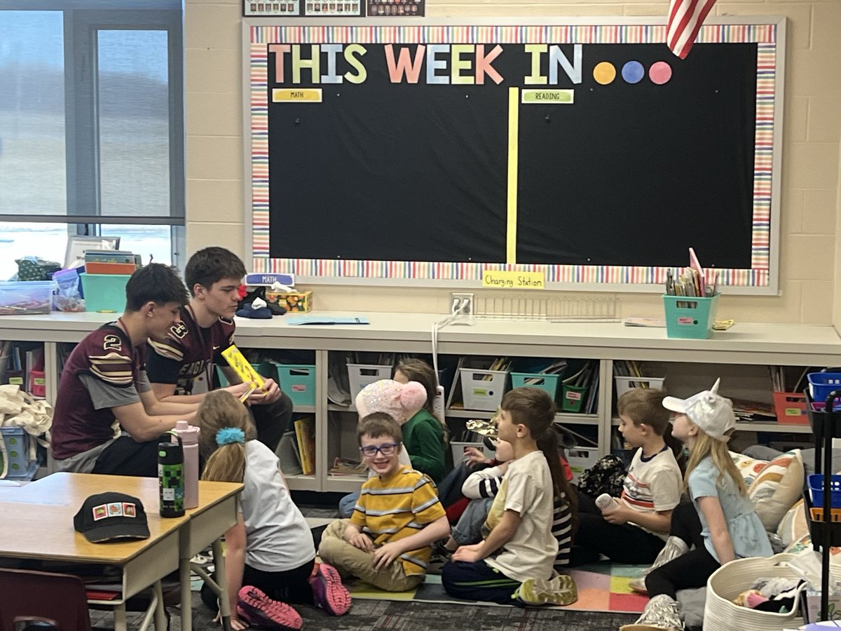 CCE_Football's tweet photo. @WCCS_NHES welcomed our football guys for Read Across America Day! #EMAE https://t.co/hluzzhClni