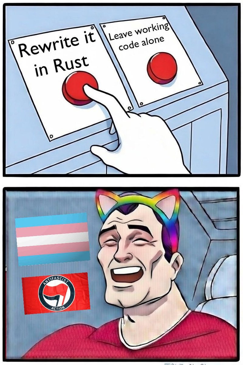 <a href="/LundukeJournal/">The Lunduke Journal</a> Rewrite it in Rust, bigot!