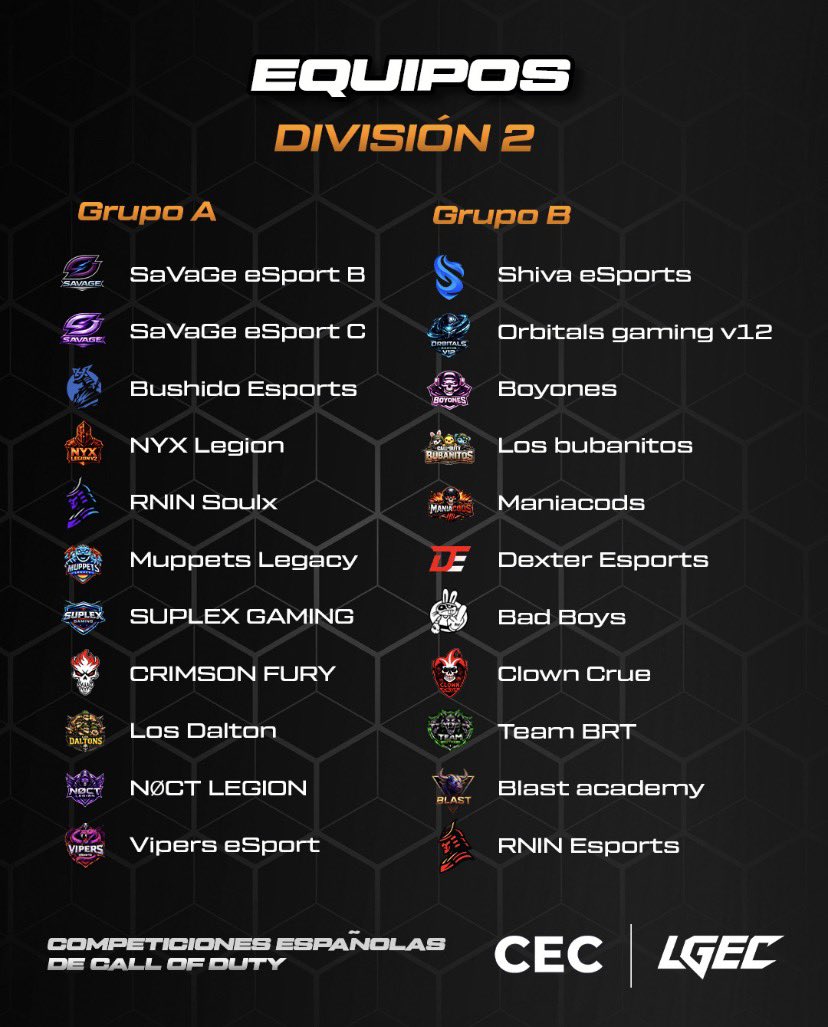 Competiciones Españolas de Call of Duty tweet media