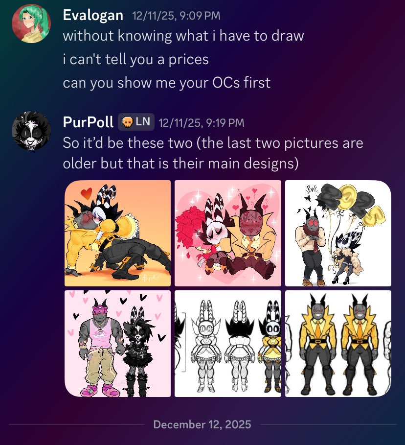 PurPoll🍉 COMMS OPEN 💜 tweet media