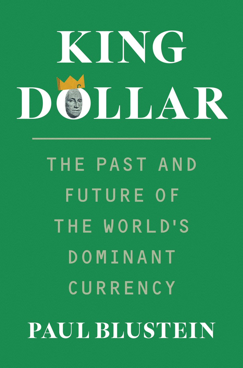 📚just finished Blustein's "King Dollar" solid read into an important issue. could use more depth on the incremental impact of changes - the turkey was just fine until 1 thursday in Nov...&amp; the costs of $ dominance to the US. but highly recommend for the finance crew.