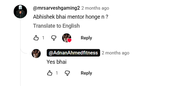 adhritishere2's tweet photo. https://t.co/fWGMaTNZTC
yeh video dekho battleground season 2 ke liye ek ex-contestant ne banaya h 
usme ek comment ka reply bhi aaya h yeh dekho -

#AbhishekMalhan #PandaGang https://t.co/XakpavYBK1