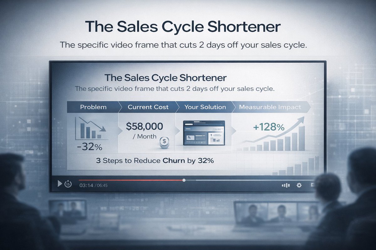 homeart3D's tweet photo. Your sales cycle doesn’t stall on price.
It stalls on clarity.
The frame that connects:
Problem → Cost → Solution → Impact
is the one prospects forward internally.
Design that moment right, and you don’t chase follow-ups.
You remove friction.
That’s how cycles shrink. https://t.co/ITVRVq7S9B