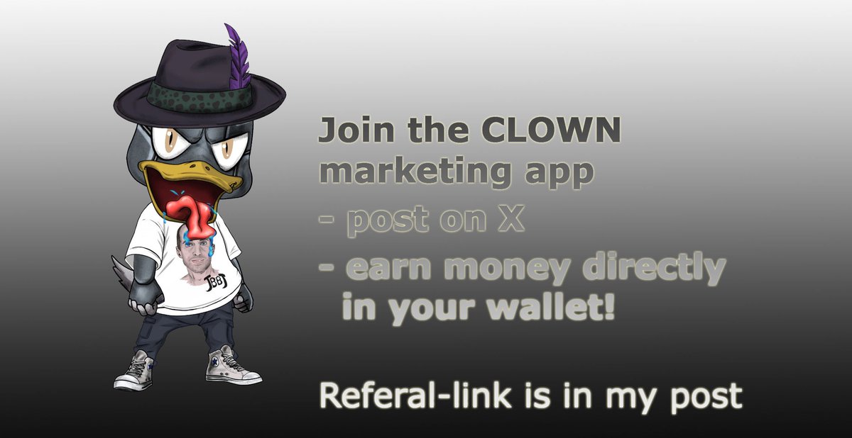 Are you ready to launch your project campaign❓

1187 clowns are ready to post about it!
Or become a clown and sign up at clown.it.com/?ref=WO8o6sG-w…

Nice projects are online❣️
You will be rewarded every 15 minutes🤑

 <a href="/clownitx/">$CLOWN</a> $ICP $EXE

The great JBBJ DUCK's are tradable at