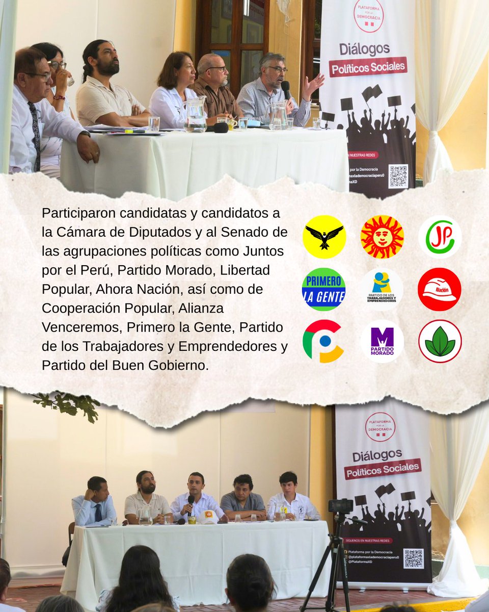 PlataformaXLademocracia Perú tweet media