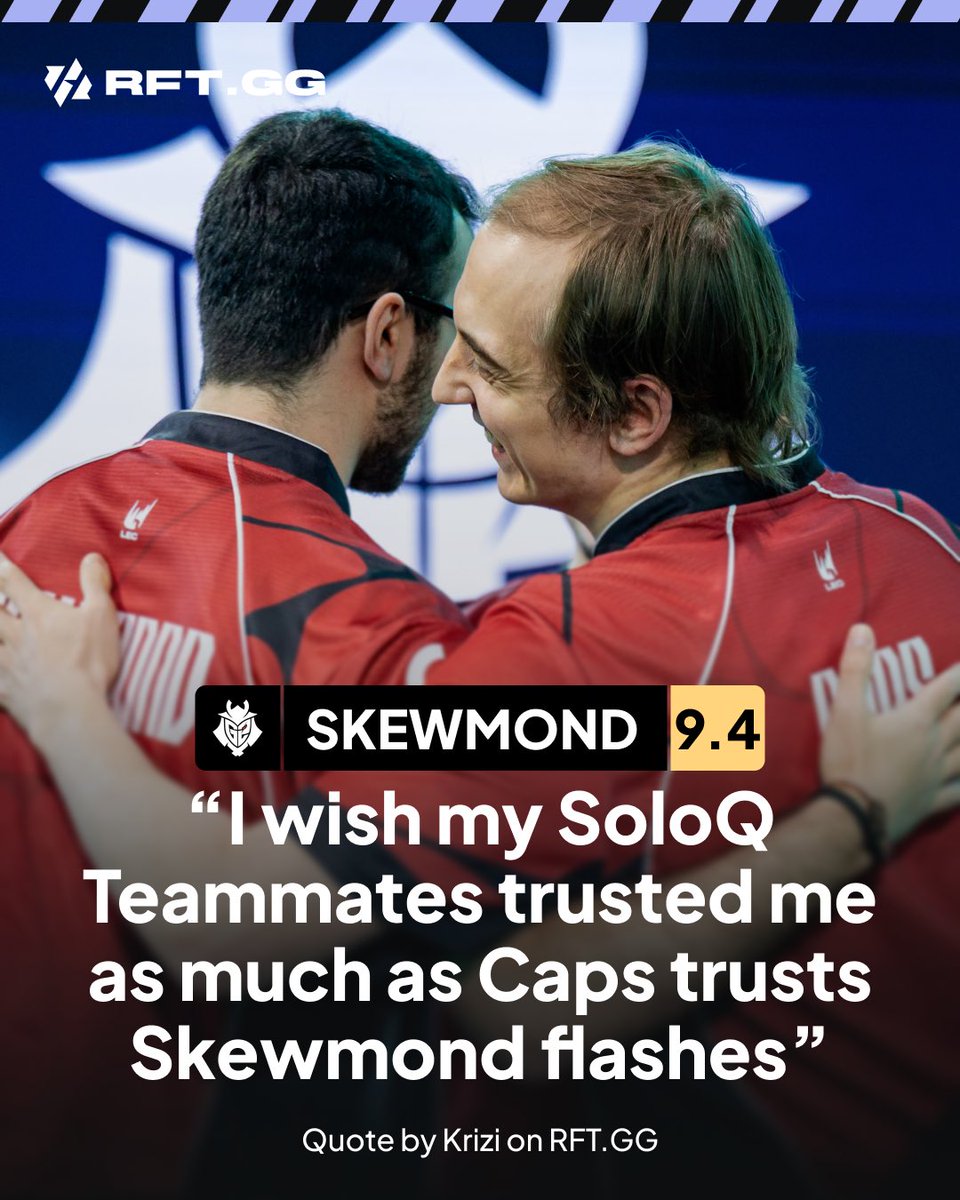 RFTGGlol's tweet photo. SkewMond gets a 9.4 by the community for his series against KC.

« El Diablo » 5/5

« EUW savior » 4.5/5

« As a KC fan I have to admit… He bounced on us » 4.5/5 https://t.co/ypomEbdymH