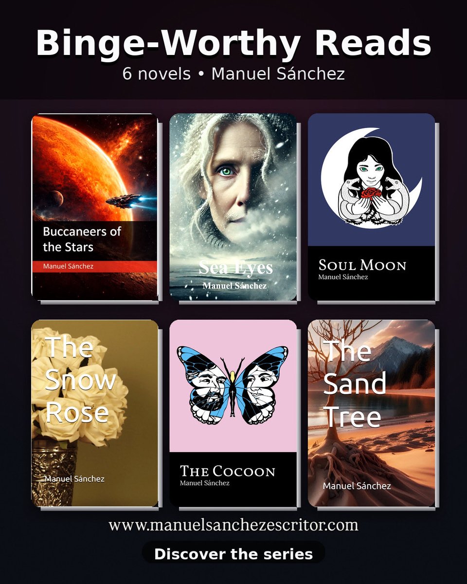 Discover stories that grab you from page one.

Manuel Sánchez’s novels blend deep emotion, gripping suspense, and unforgettable characters.

📚 Get your copy today and dive into your next great read.

🌐 manuelsanchezescritor.com  #Novels #MustRead #IndieAuthors #Books