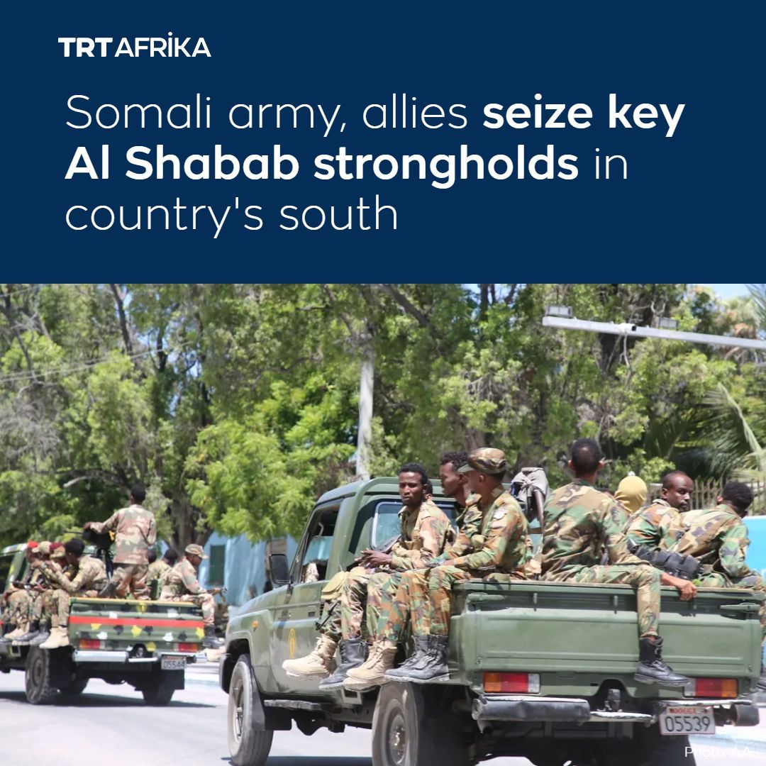 The Somali army, backed by international allies, captured key Al Shabab-held areas in southern Somalia on Monday, a Somali Defence Ministry statement has said

Read more: trtafrika.com/english/articl…