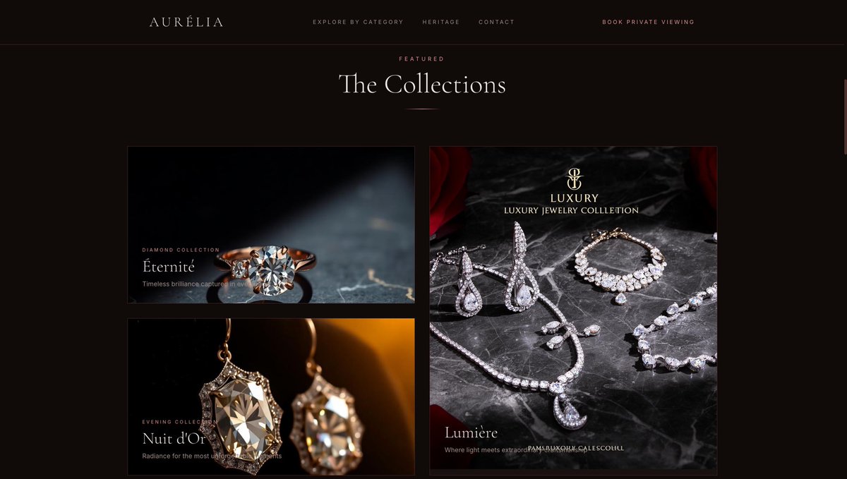 PoluuuCodes's tweet photo. Modern dark style jewelry website https://t.co/stEs6f38zW