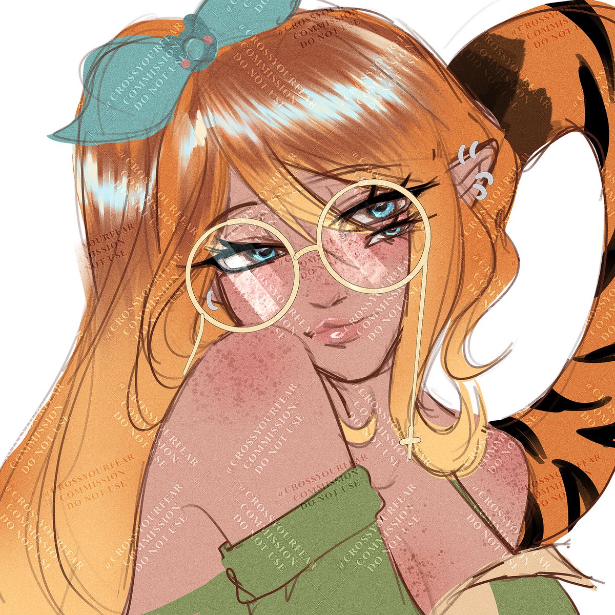 art raffle prize for ma-chan🐯#commission #illustration