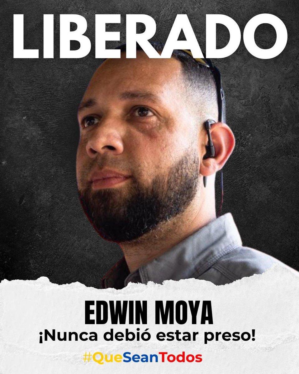 🇻🇪 | En este momento confirmamos la excarcelación de Milciades Ávila y ...
