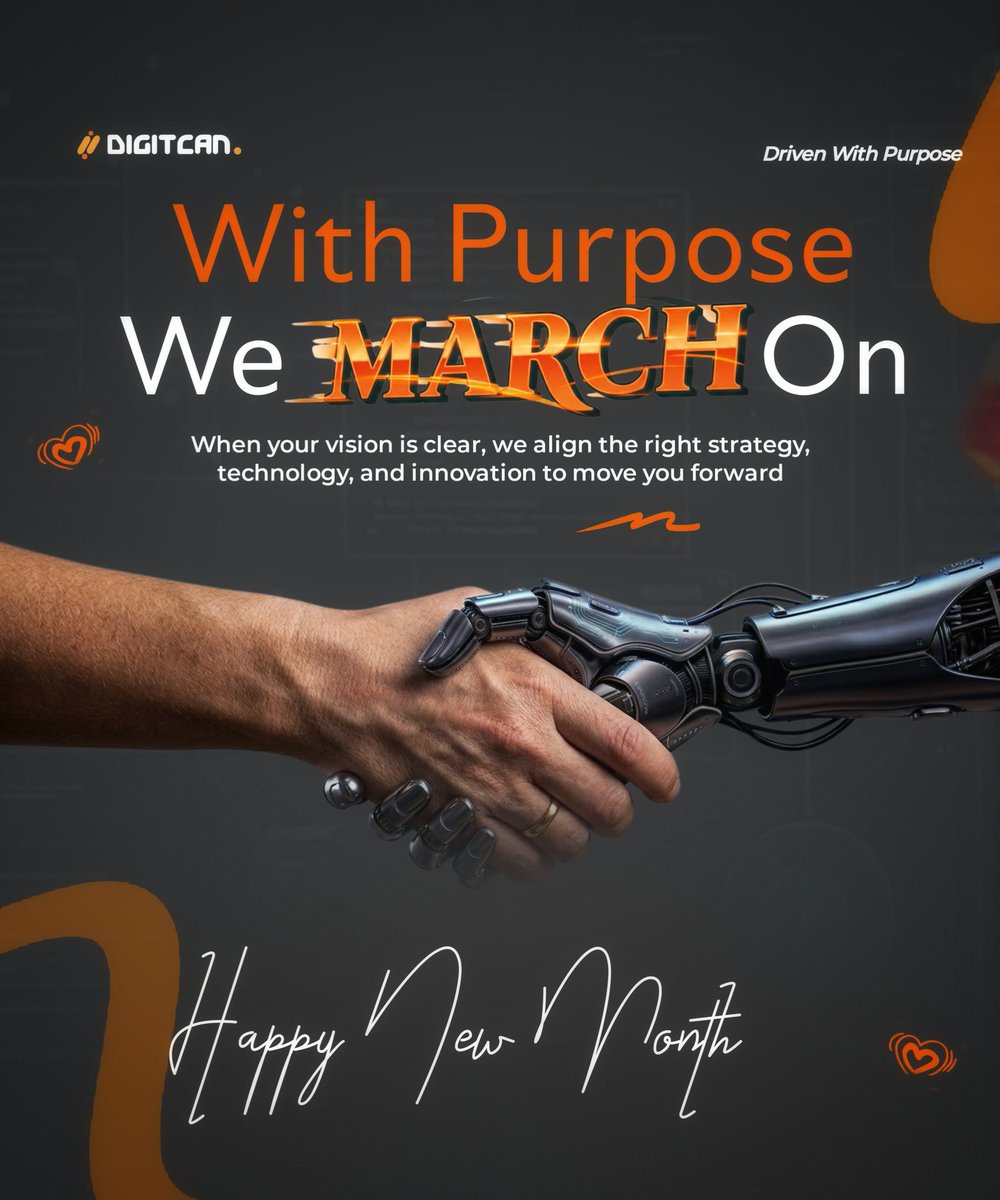 DigitcanNG's tweet photo. We March into the month with purpose and limitless potential with Digitcan.
We’re combining Hope and Speed to accelerate your Success.
Here’s to a month filled with nothing but progress and joy🚀✨
#digitcan #happynewmonth❤️
#NewMonthVibes
#LimitlessPotential
#GrowthMindset https://t.co/dfdw5MGwLo