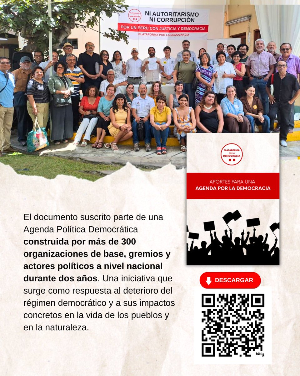 PlataformaXLademocracia Perú tweet media