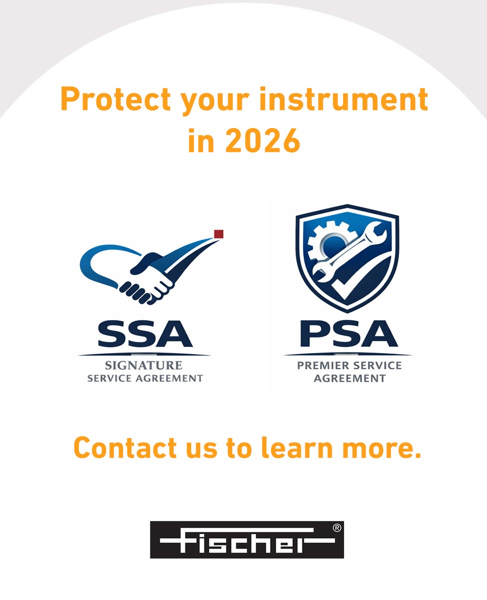 Fischerscope's tweet image. Introducing Our New Service Agreements!

- Protect your investment.
- Maximize uptime.
- Eliminate surprises.

Contact us to learn more.

Email us at customer_solutions.usa@helmut-fischer.com
Or call us at 860-683-0781

#DONEbyFischer #qualityassurance #qualitycounts
