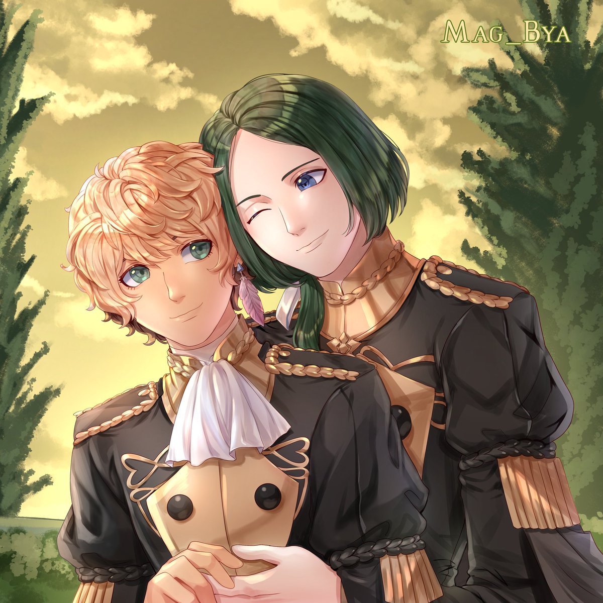 Mag_Bya's tweet photo. Commission Finished for @yuueffoh with Linhard from Fire emblem ✨ Linhard x Elric 🧡
I have Open Comms
#FireEmblem #yumeship #Linhard #FireEmblemThreeHouses #commissionwork #commissiondone #ArtCommission https://t.co/d74damApN2