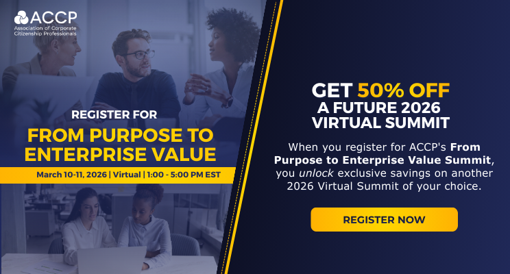 Association of Corporate Citizenship Professionals tweet media