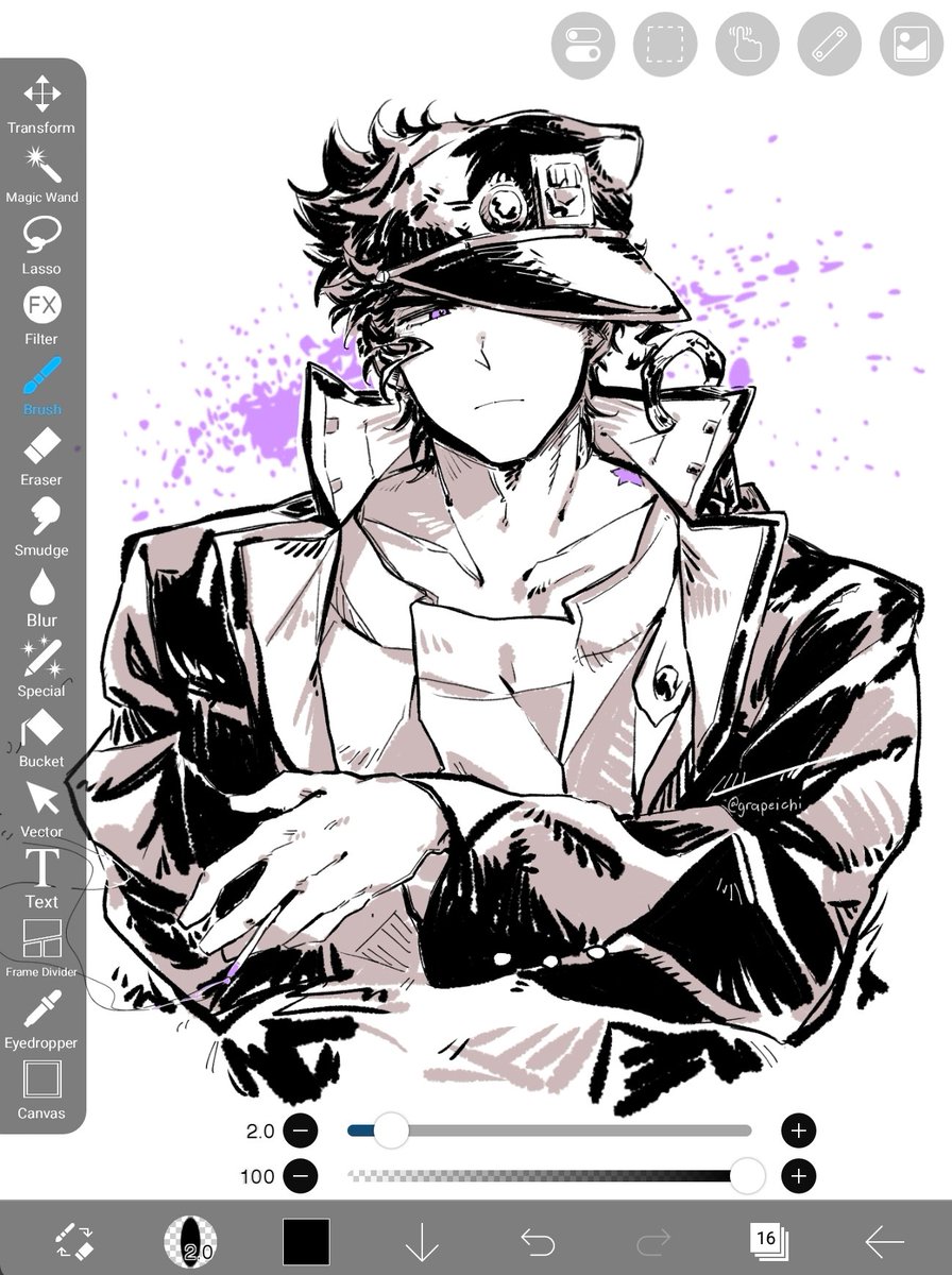 🟣 #jjbafanart #JJBA