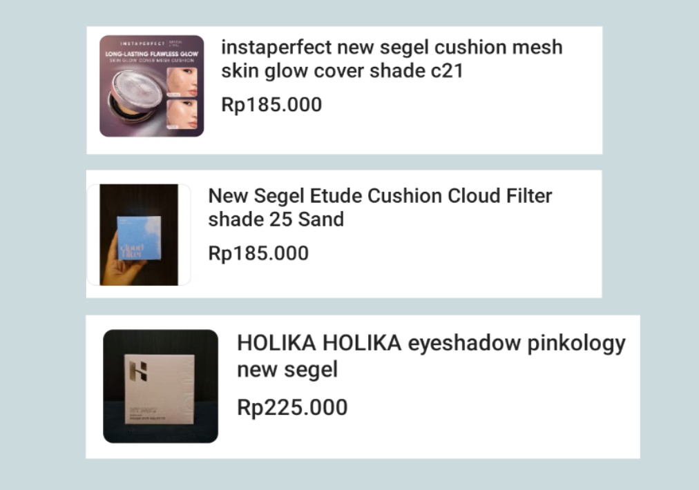 Handsuptyy's tweet photo. @vlafies Ada cushion instaperfect mesh sama etude cloud filter kaa, blush nya ada amuse lipcheek sama sasc she's sassy, bisa pakai voc promo xtra oren ya kaa biar lebih murahh https://t.co/GMfUCadXwL