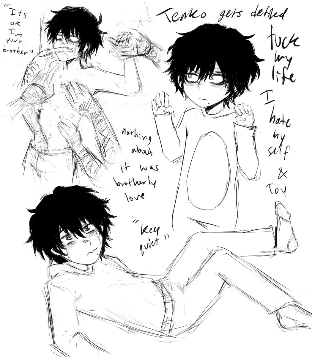sickshigaraki's tweet photo. I was a cute kid before what happened to me happened #tomurashigaraki #tenkoshimura #MyHeroAcademia #myheroacademiaart #shigaraki #fictive #shimuratenko #ShigarakiTomura #TouyaTodoroki https://t.co/Hh3zH1DsDQ