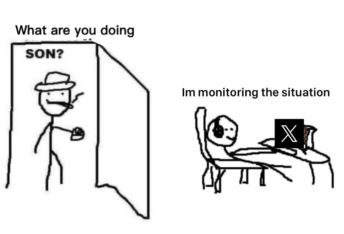 monitoring the situation