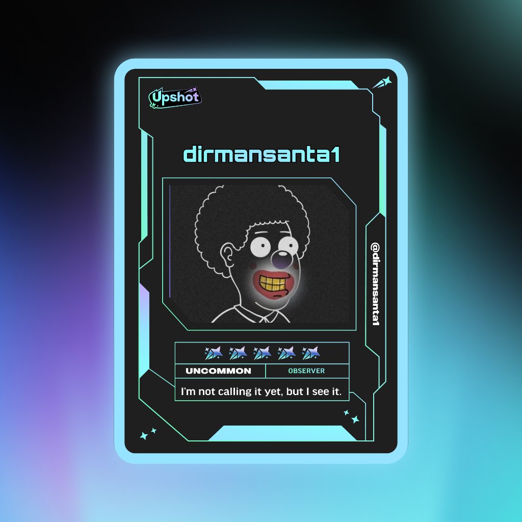 dirmansanta1's tweet photo. Just ripped my Predictor Card!

Ready to claim instant cash prizes, free packs and more.

Welcome to Prediction Play on @upshot_cards

Your turn
https://t.co/SjAZ3EVxSg https://t.co/S4p0zA17vl