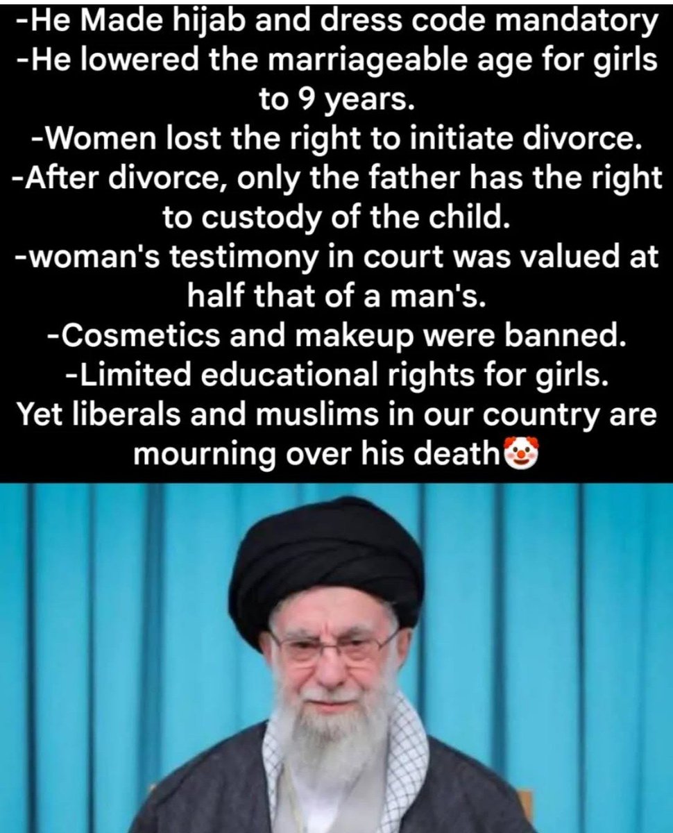 Whattrd's tweet image. DEAD man #Khameni on women rights 

#Iran #Israel #IranIsraelWar