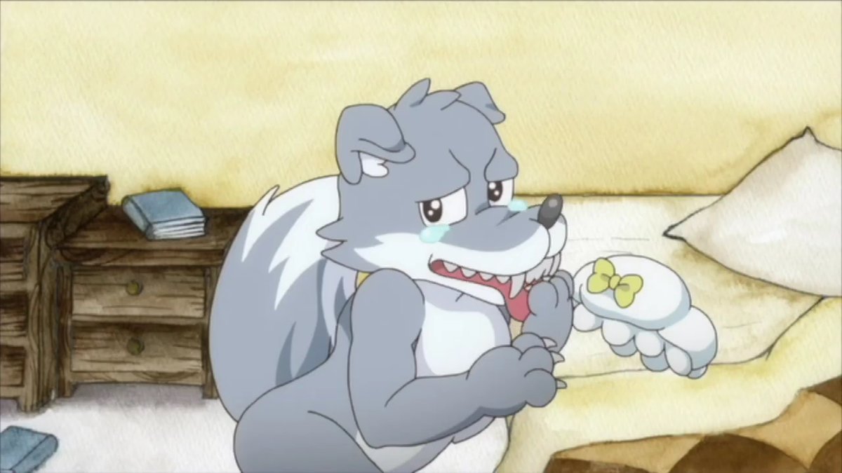 ggg_novel's tweet photo. 某防災アニメ「赤ずきん」のオオカミが、
どこから見ても食べられちゃう側な件について。 https://t.co/b45hOilciQ