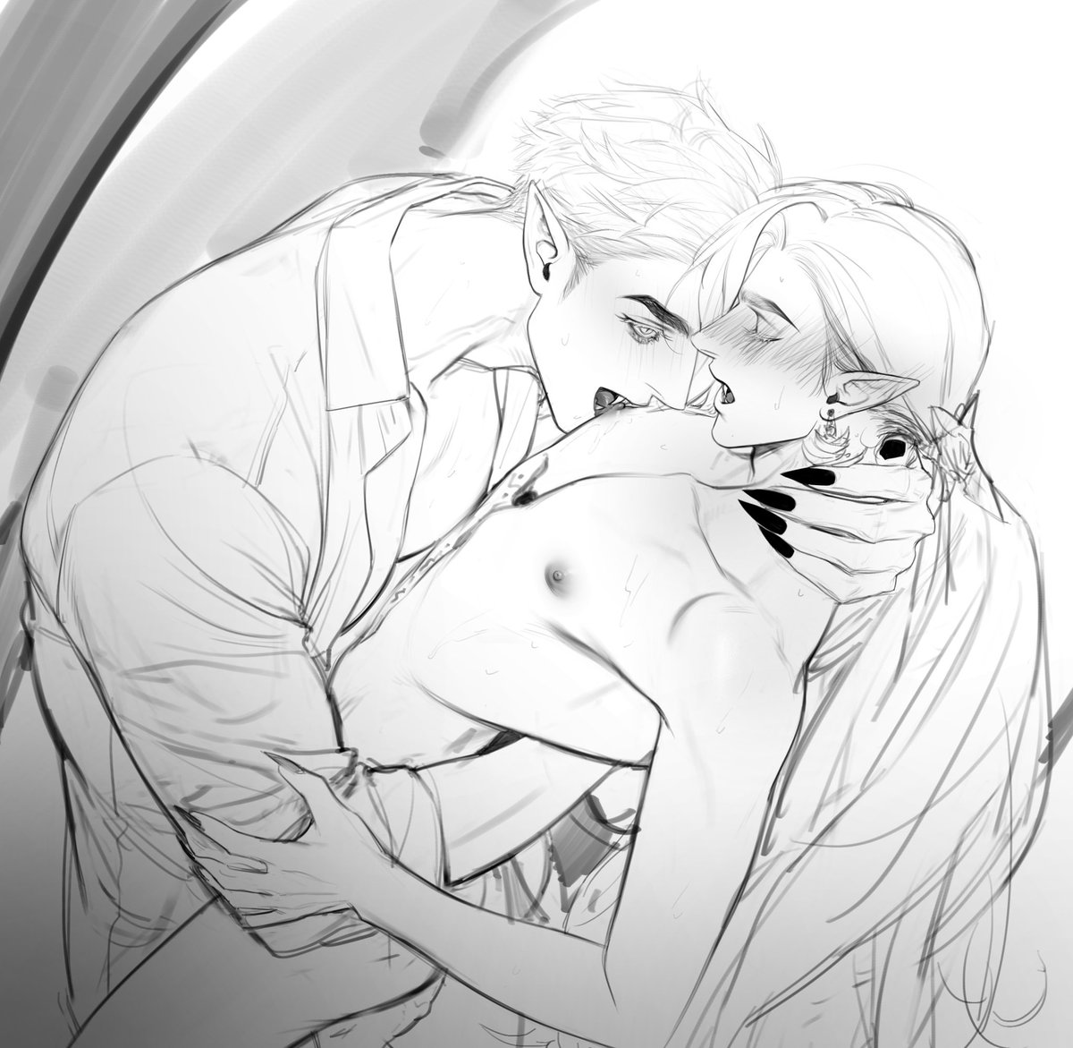 tenword233's tweet photo. #oc 🦮🦇 https://t.co/cgQUAHlkUX
