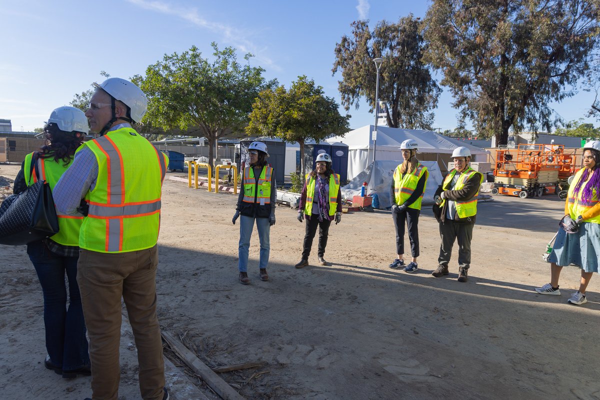 SDCCEEDU's tweet image. The Executive Governance Council (EGC) toured the ECC Theatre for a firsthand look at its exciting progress. Guided by PCL Construction, members explored key design features and the vision behind this transformative renovation.

#SDCCE #EducationalCulturalComplex #ECCTheatre