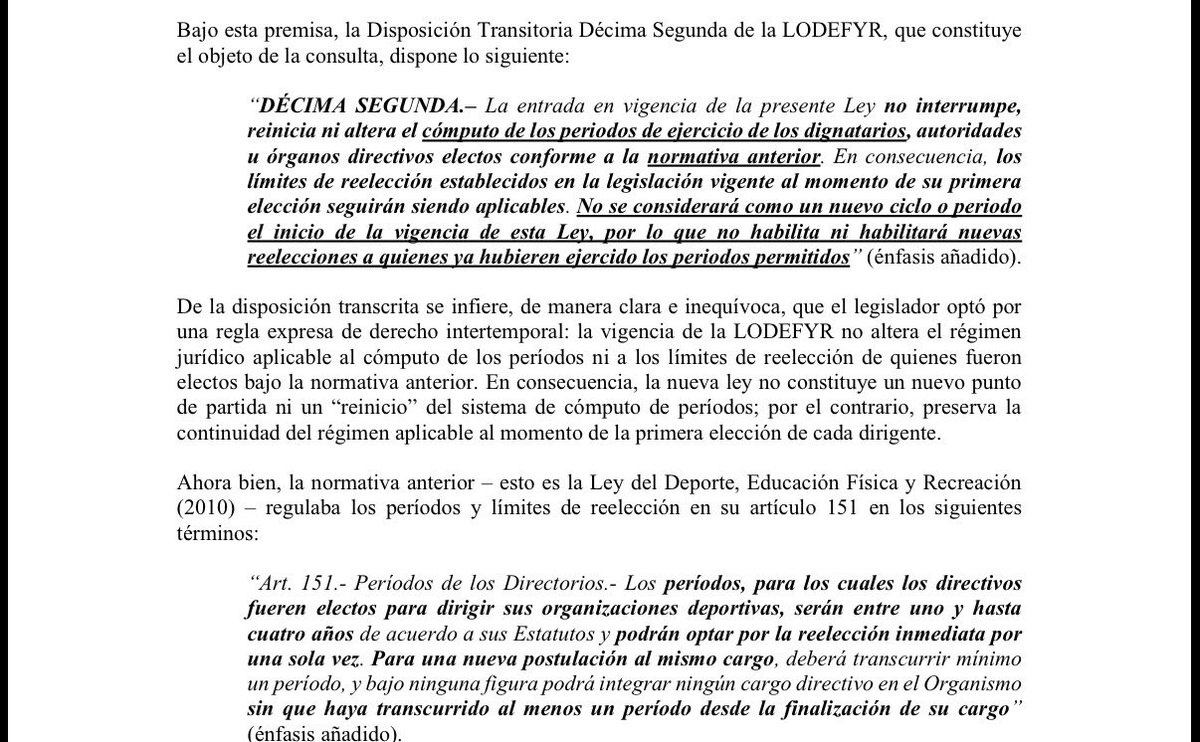 CharlieFer12's tweet photo. Derecho #Deportivo

1/2 @PGEcuador se ha pronunciado de nuevo, la nueva Ley del Deporte no entiende “reinicio” de cómputo de periodos para directorios deportivos 

En consecuencia, las cosas no están dichas en la elecciones en la @FEFecuador @LaRed_Ecuador https://t.co/5Mvy9M4pld