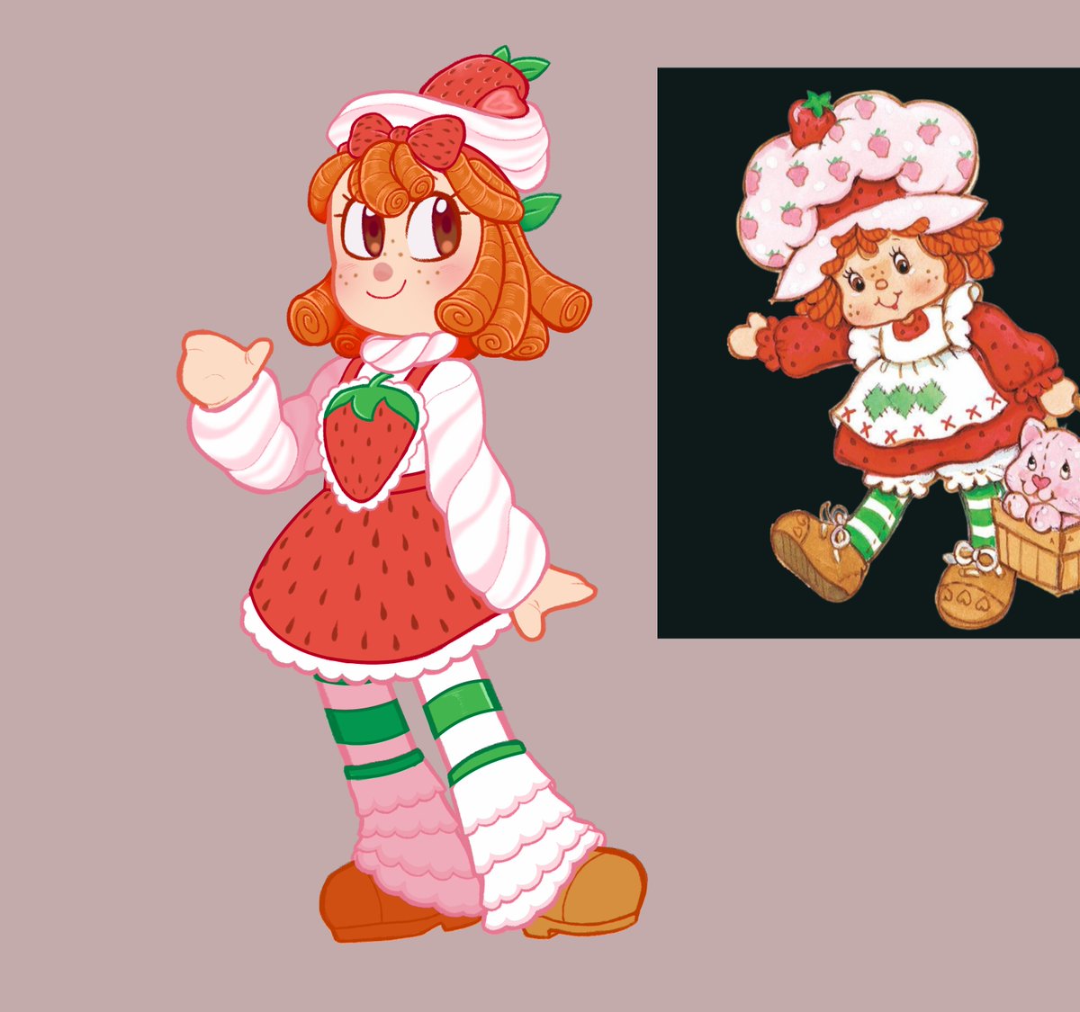 oh how i love strawberry shortcake(and doing character design