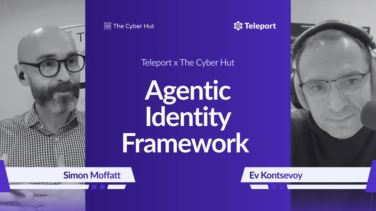 goteleport's tweet photo. Over the past two weeks we've shared clips from a conversation between @kontsevoy  and Simon Moffatt, Founder and Research Analyst at @thecyberhut. The full interview is now live. 🎥

If you've been following along, this is the full picture. If you're just joining us, this is the place to start. Watch now →  https://t.co/ePsCXkVNK8