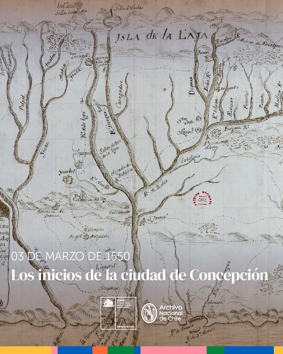 ANdeChile's tweet photo. 📜 #UnDíaComoHoy en la historia de #Concepción
El 3 de marzo de 1550 se trazó el plano de Concepción.
Así lo relata Pedro Mariño de Lovera en su Crónica del Reino de Chile.
📷Mapa del Obispado de la Concepción, 1752. Fondo Varios, Mapoteca Archivo Nacional. 
#HistoriaDeChile https://t.co/edOL2bUFRm