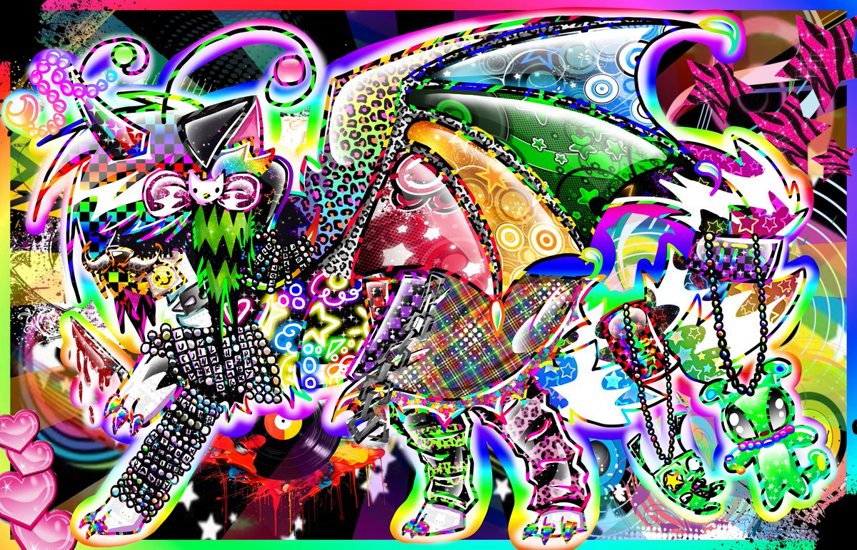 HappySpinGul's tweet photo. Sparkle dog oc!!!α(κͺΛκ³Λκͺ)α
Λ έπ₯ έβ€π§‘πΛ π Λ έπ₯ έΛπΆβπβππ©΅ΛβΉβ‘πΎβ౨ππ©·β€ΰ§Λβ‘Λ ΰ£ͺπ
#sparkledogs #frutigermetro #scenecore #scene #rainbows https://t.co/4iWJfNhlNC