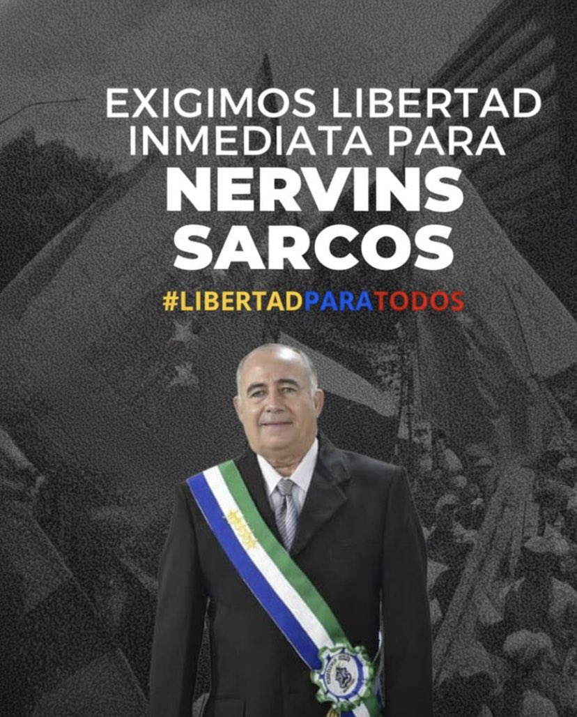bigsarcos's tweet photo. @SeirContreras Seir Dios te bendiga por informar ojalá hoy sea la salida de mi padre, está recluido en yare 2, alcalde del municipio colon preso político de la operación relámpago del catatumbo hace 1 año y 1 mes #LibertadParaTodosLosPresosPoliticos https://t.co/HFrlvQhEbN